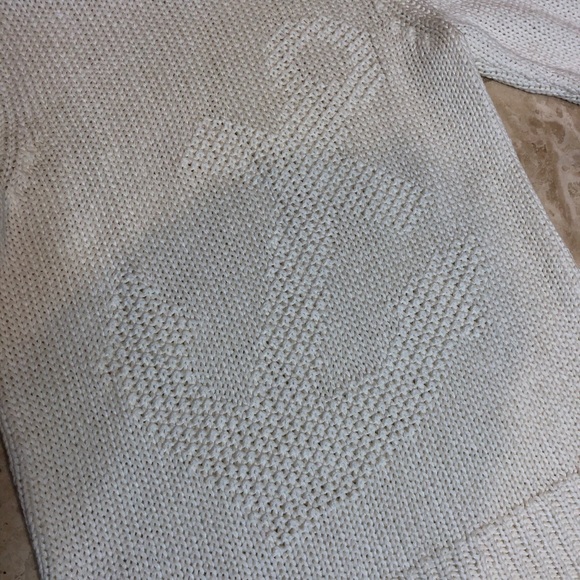 Ann Taylor White Anchor Sweater Size Small - Picture 3 of 14